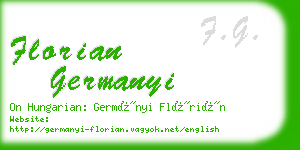 florian germanyi business card